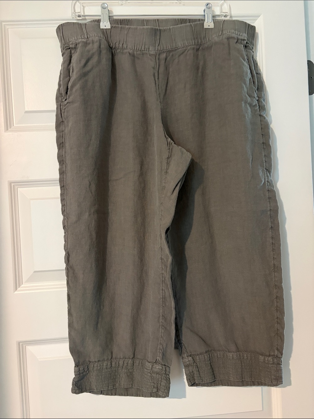 Pure Jill Linen Cropped Pants